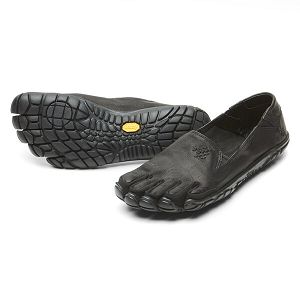 Vibram CVT-Leather Black Womens Casual Shoes | India-430918